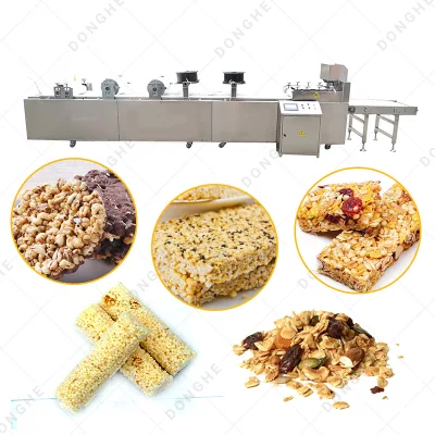 Машина для производства зерновых батончиков с фруктовыми орехами, закусками, линия по производству шоколадных протеиновых батончиков мюсли